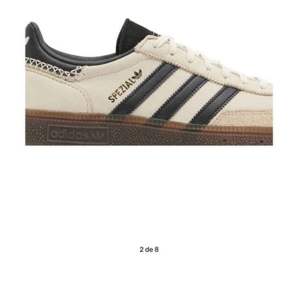 Like NEW! Adidas Handball Wales Spezial Wonder White Black somba Bonner Sneakers - Picture 2 of 12